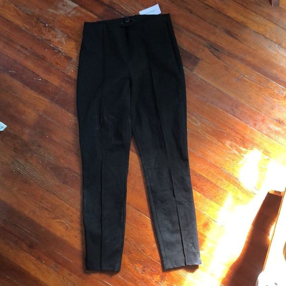 Banana Republic NWT sz 4 black narrow leg, ankle zippers, no pockets, pants - Picture 9 of 10